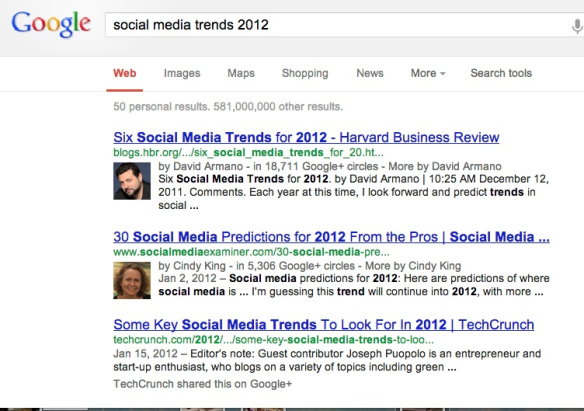 google authorship