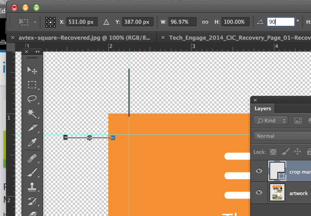 How To Add Bleeds And Crop Marks In Photoshop Standard Bleed Size My 