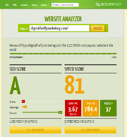 Digital Firefly Marketing gets an A on Quick Sprout