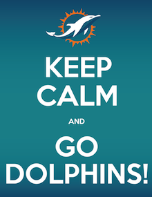 keep calm and go dolphins